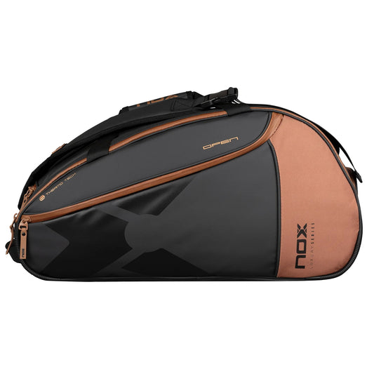2024 Nox Luxury Open Series Padel Bag (Black/Brown)