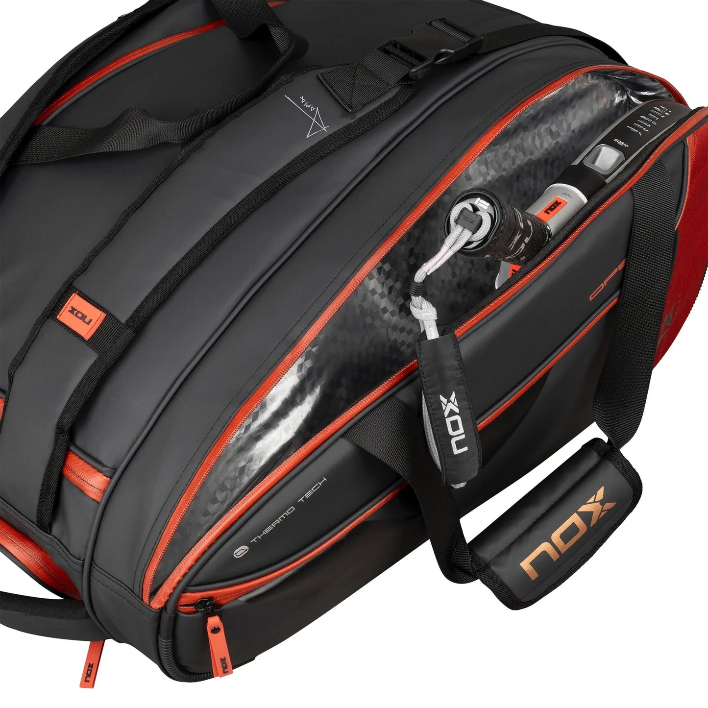 2024 Nox Luxury Open Series Padel Bag (Black/Red)