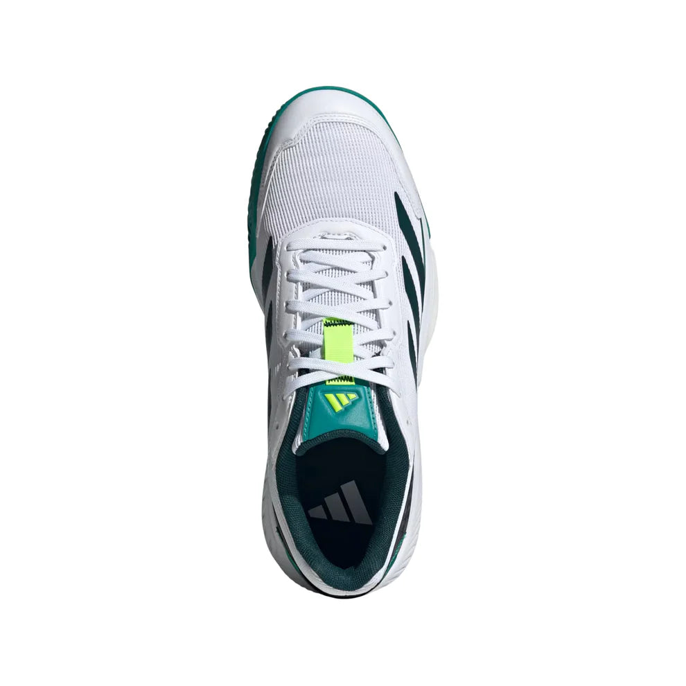 Adidas Courtquick Padel Shoes - White/Aurora Ivy
