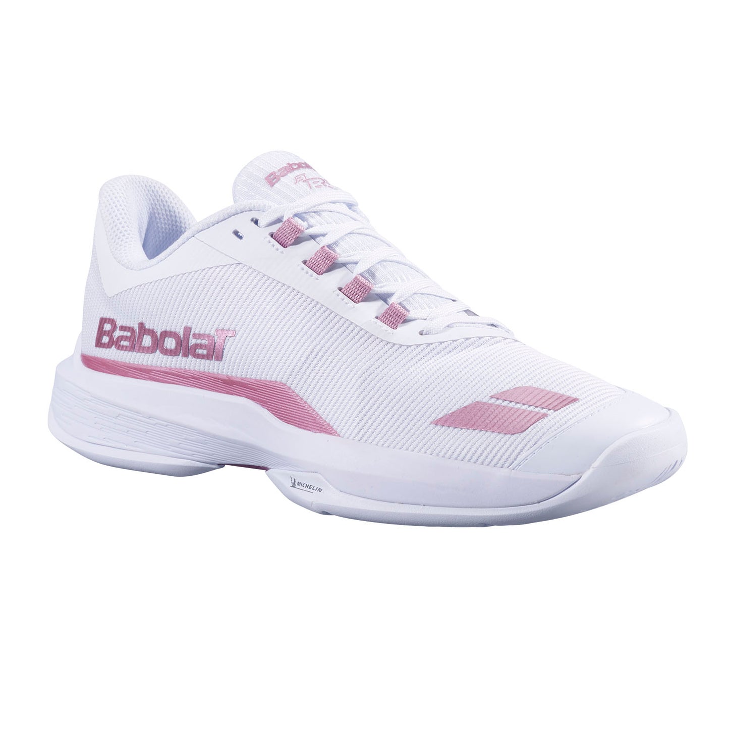 Babolat Jet Tere 2 All Court Women Padel Shoe (White/Gold Pink)