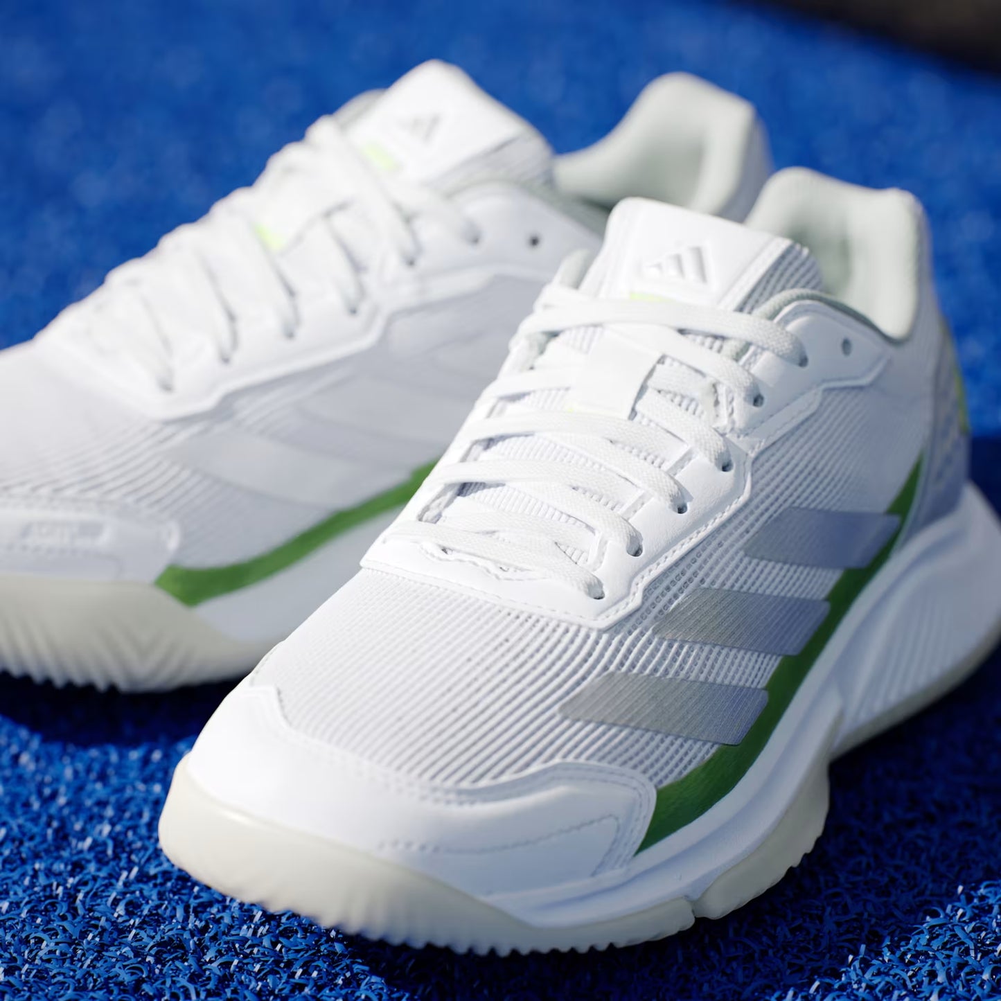 Adidas Courtquick Ladies Padel Shoes (White/Silver)