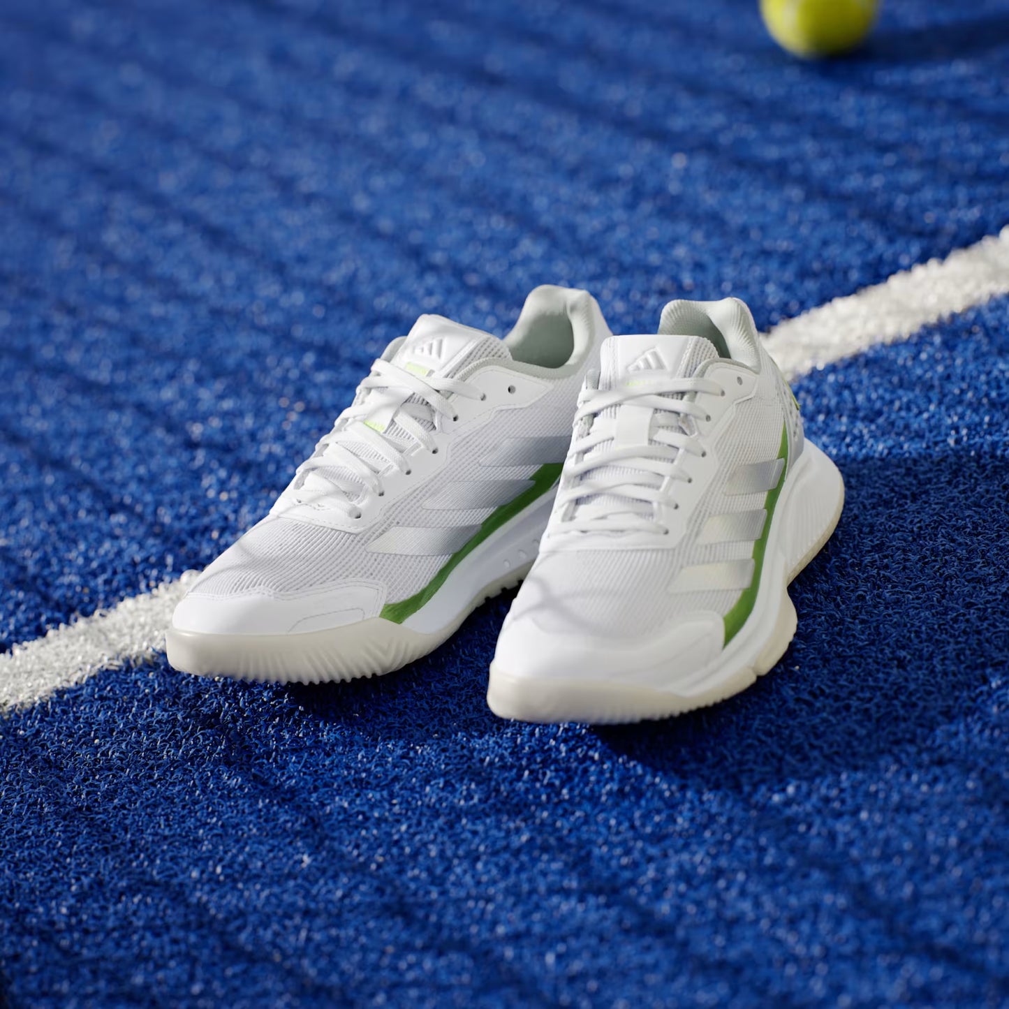 Adidas Courtquick Ladies Padel Shoes (White/Silver)