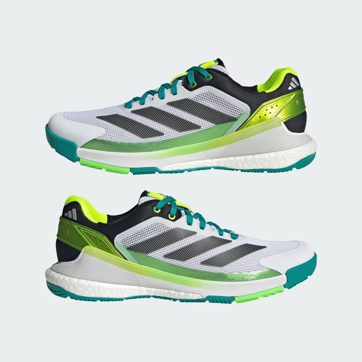 Adidas Crazyquick Boost Mens Padel Shoes (White Lime Burst)