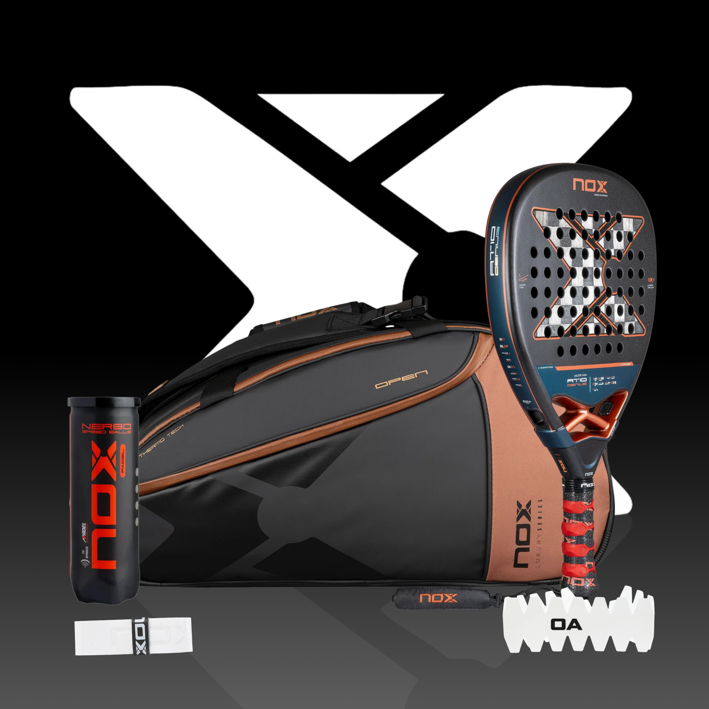 2025 Nox AT10 18K Attack and Bronze Racket Bag Bundle