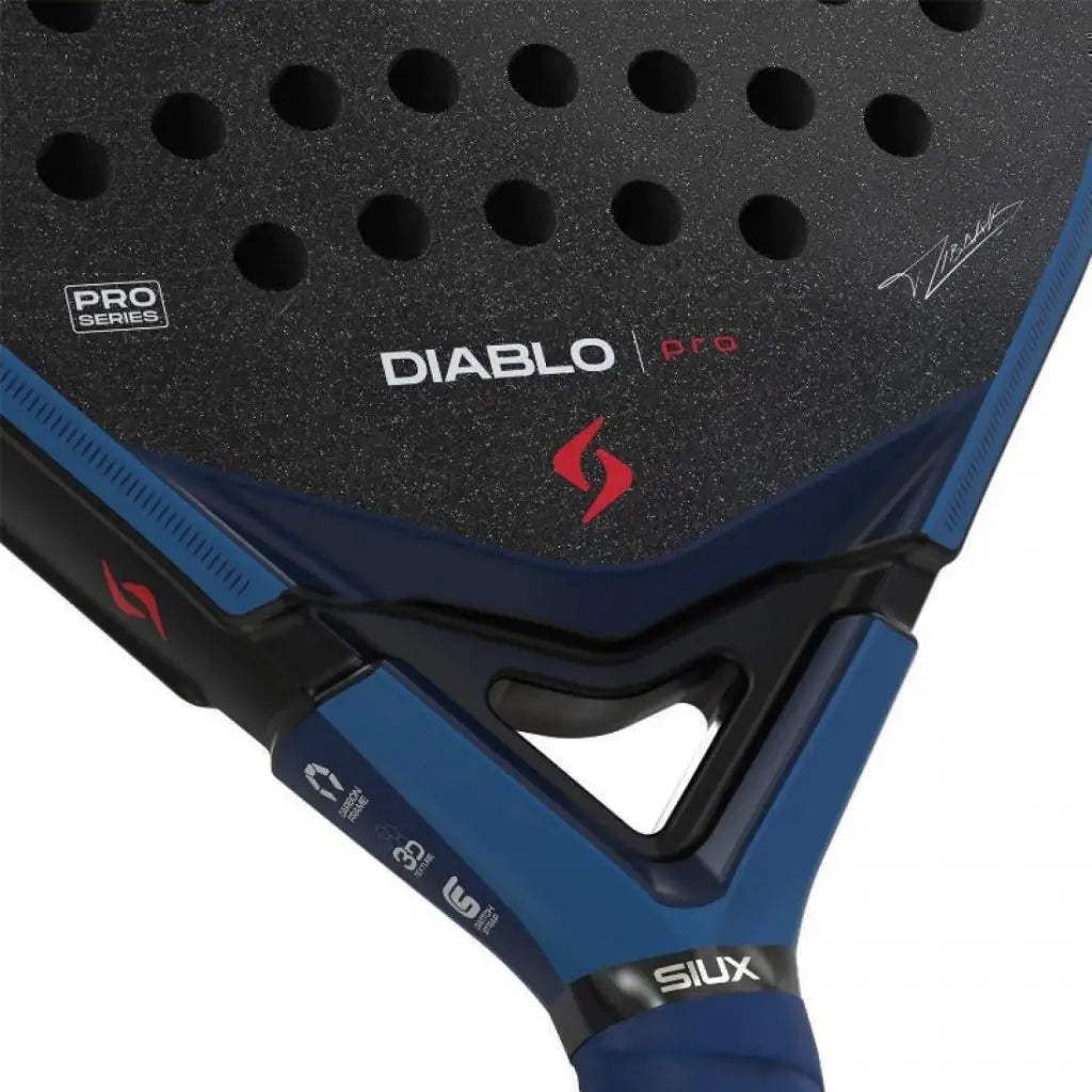 Siux Diablo Pro Royal Blue padel racket - full view (alternate 5)