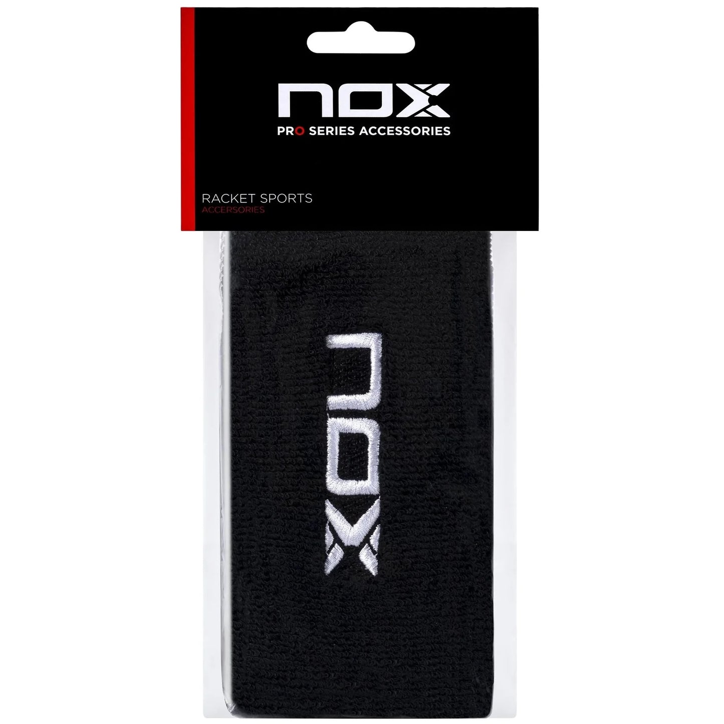 Nox Large Wristband - 2 Pack (Black/White Logo)