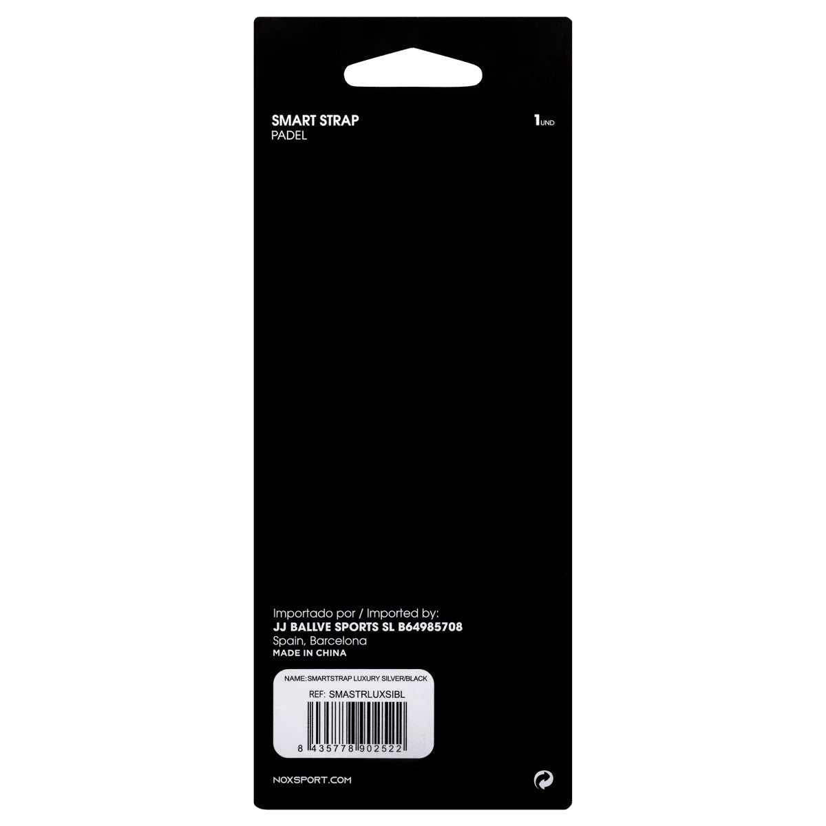 Nox Smart Strap padel racket strap (Silver/Black) - view 2