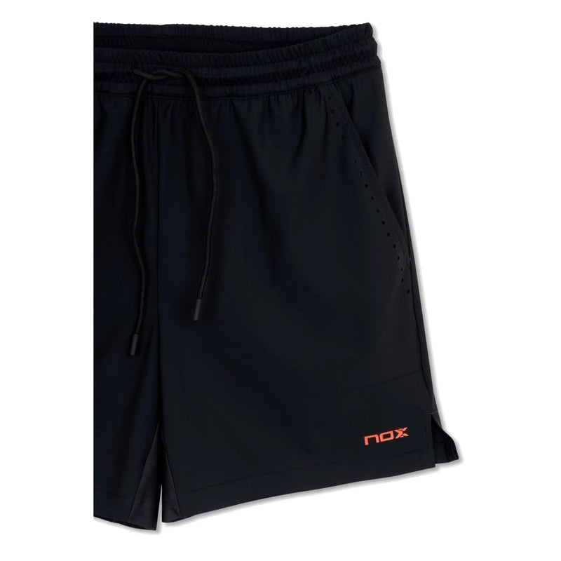Nox Team Fit men's padel shorts (Black) - waistband detail