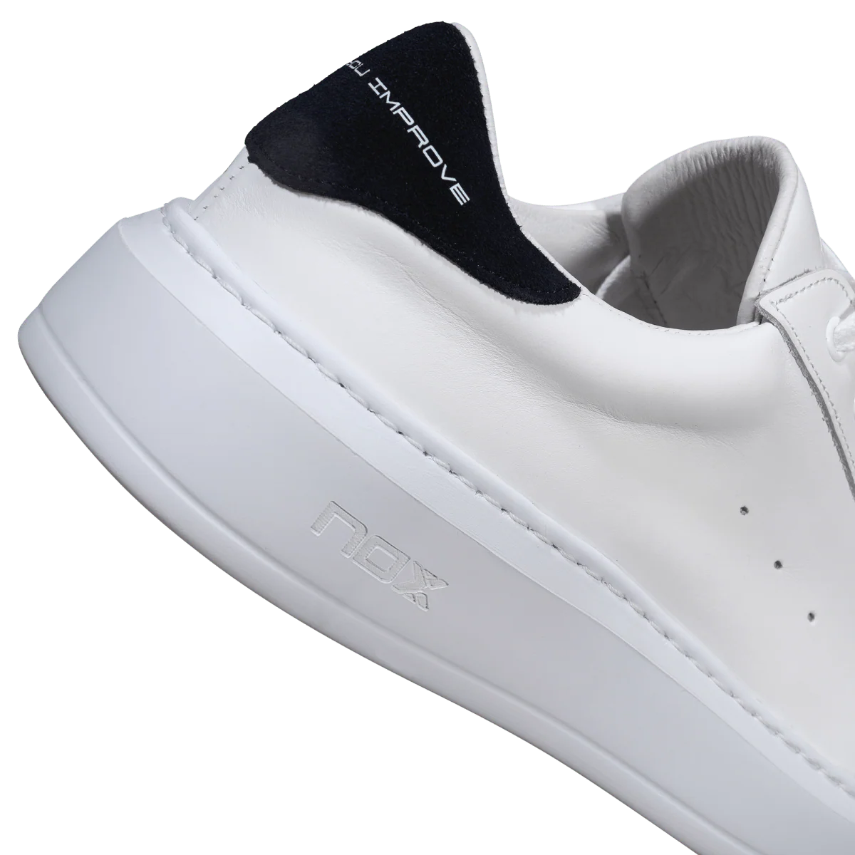 NOX Tapia Leather Street Shoes (White/Blue)