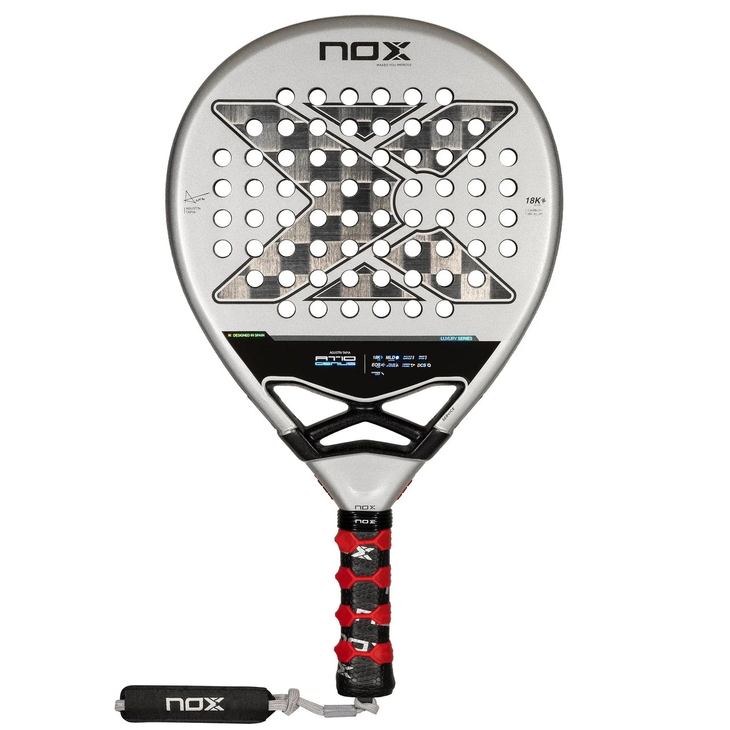 nox at10 genius 18k - nox padel racket