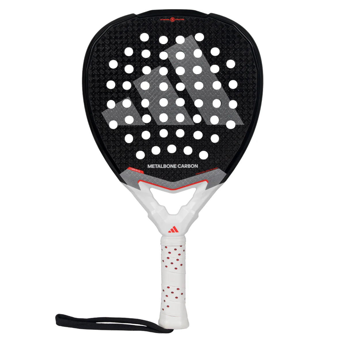 Twin pack of two 2025 Adidas Metalbone Carbon 3.4 padel rackets - front view (alternate)