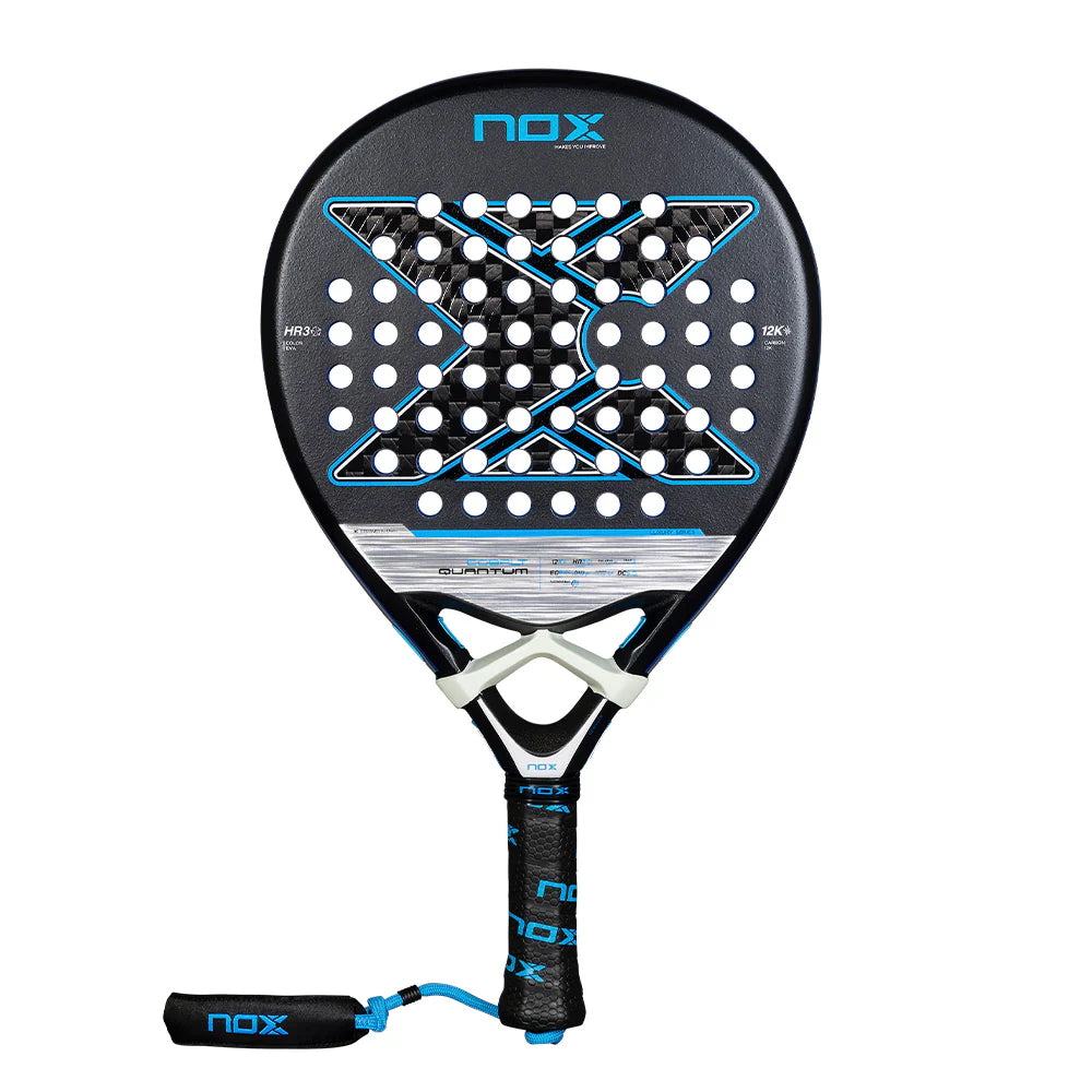 Twin pack of two 2025 Nox Quantum Cobalt 12K padel rackets - view 2