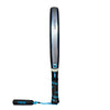 Twin pack of two 2025 Nox Quantum Cobalt 12K padel rackets - side view