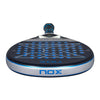 Twin pack of two 2025 Nox Quantum Cobalt 12K padel rackets - top view