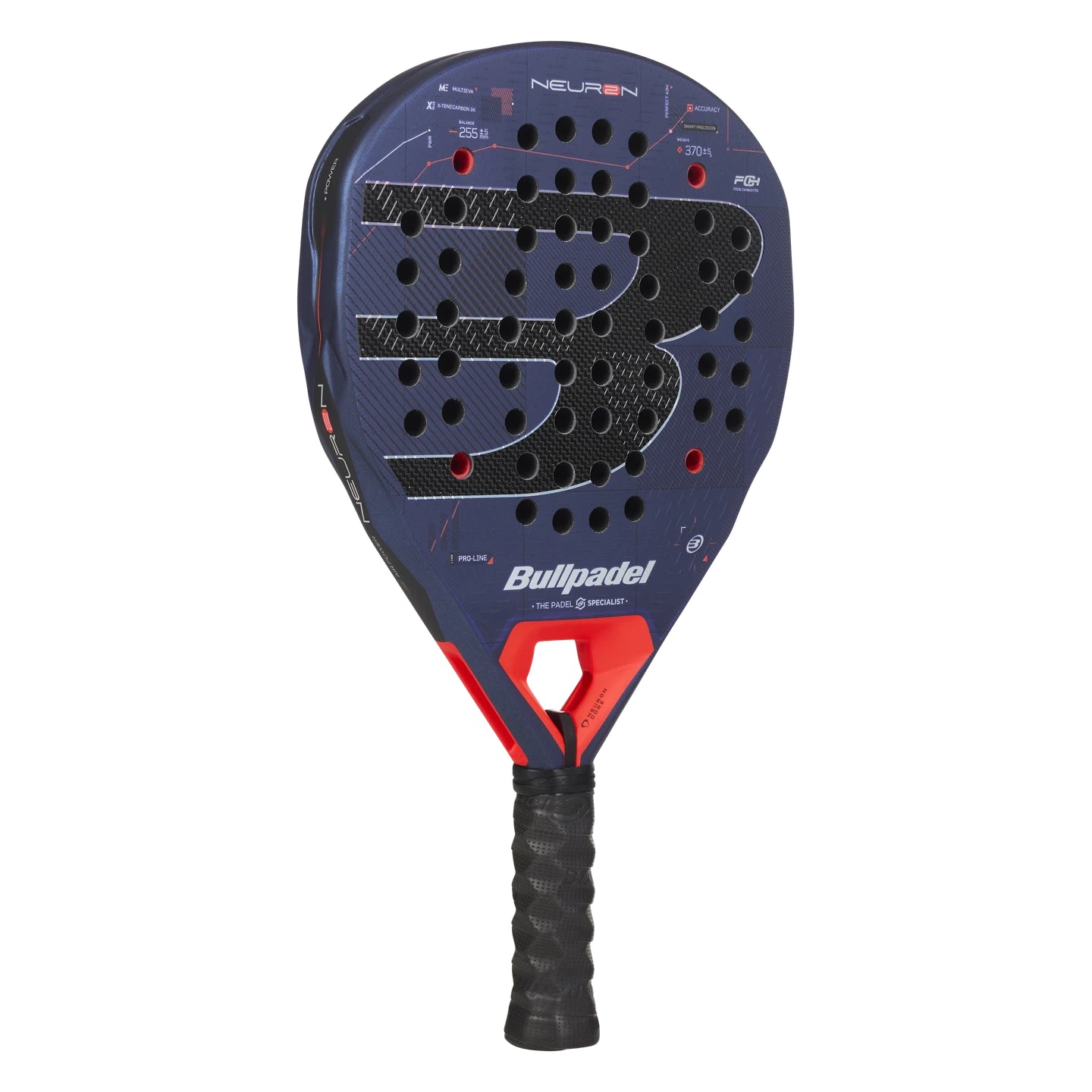 Bullpadel Neuron 02 padel racket - angled view (alternate)