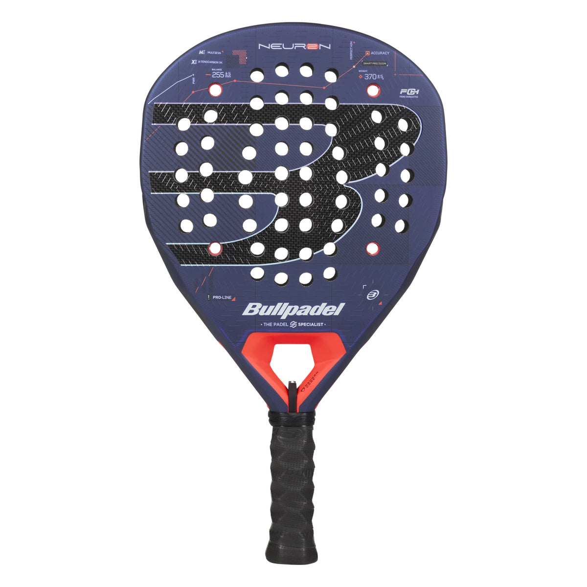 Bullpadel Neuron 02 padel racket - back view