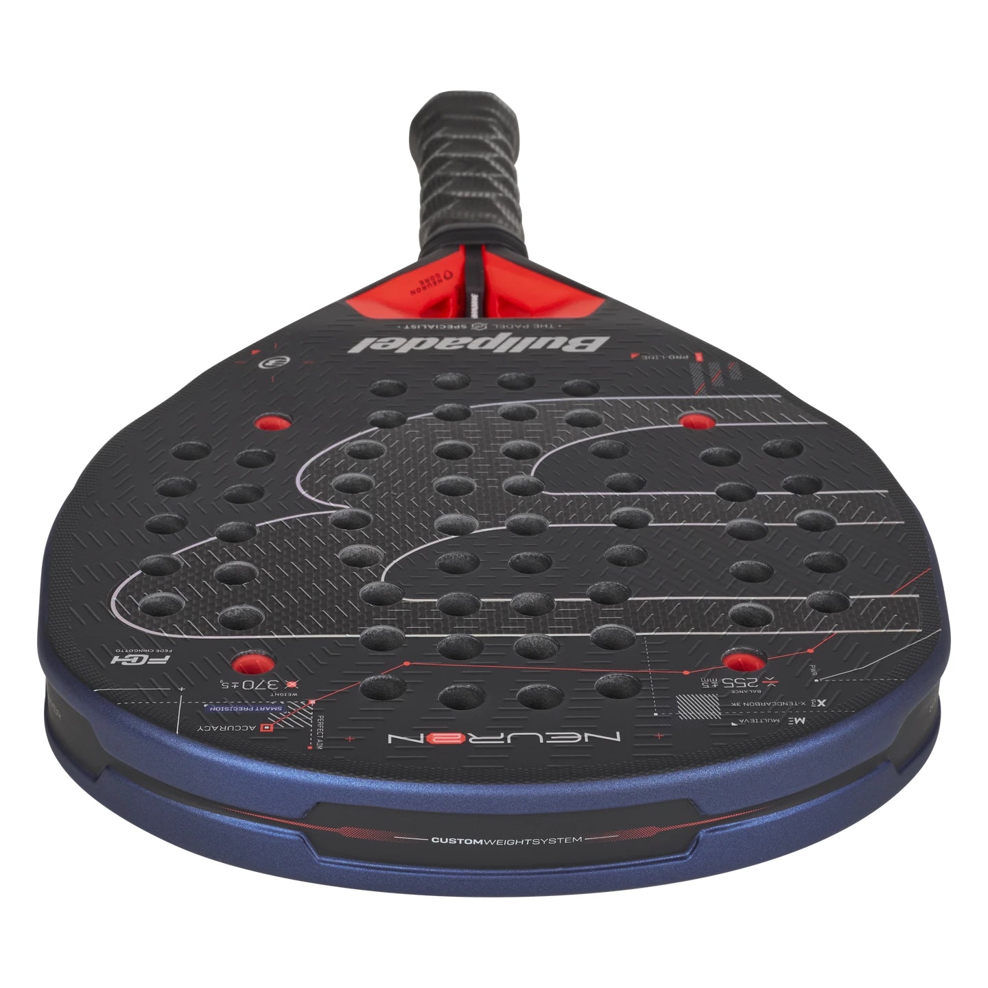 Bullpadel Neuron 02 padel racket - top view