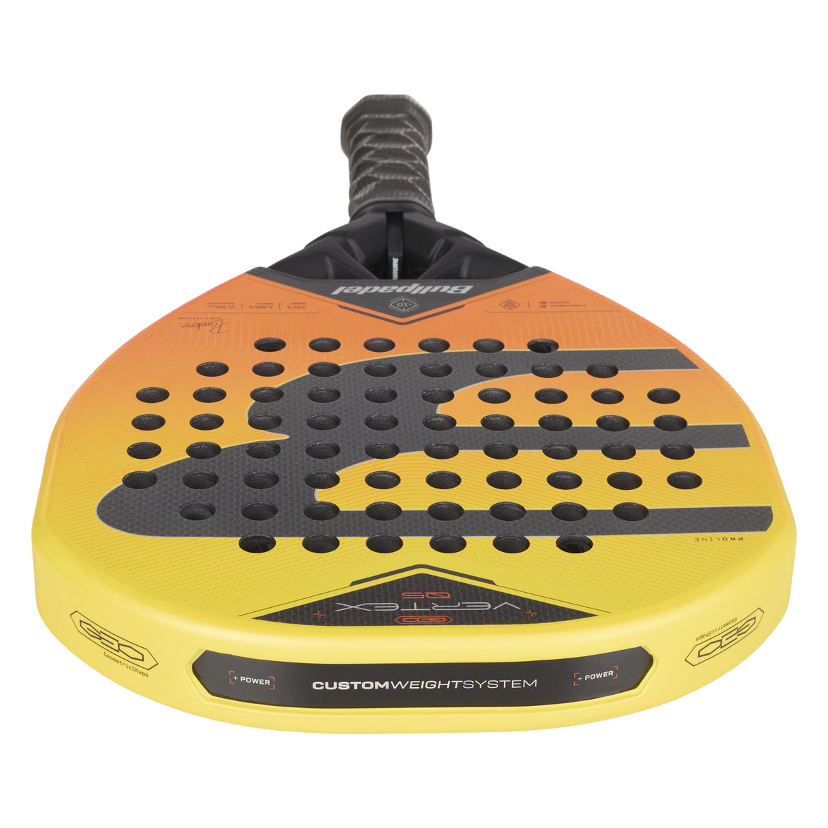 Bullpadel Vertex 05 Geo padel racket - top view