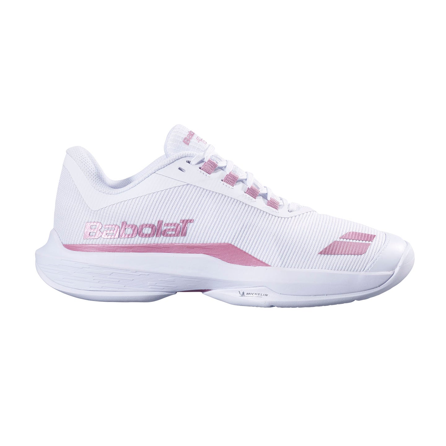 Babolat Jet Tere 2 All Court Women Padel Shoe (White/Gold Pink)