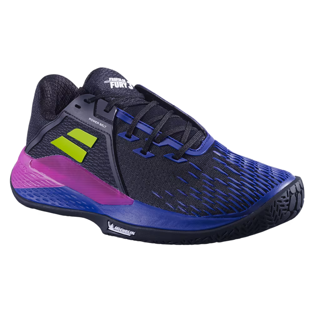 Babolat Propulse Fury 3 Mens Padel Shoe (Black/Dark Blue)