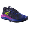 Babolat Propulse Fury 3 men's padel shoes (Black/Dark Blue) - 3/4 angled view
