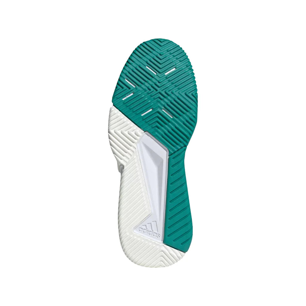 Adidas Courtquick Padel Shoes - White/Aurora Ivy