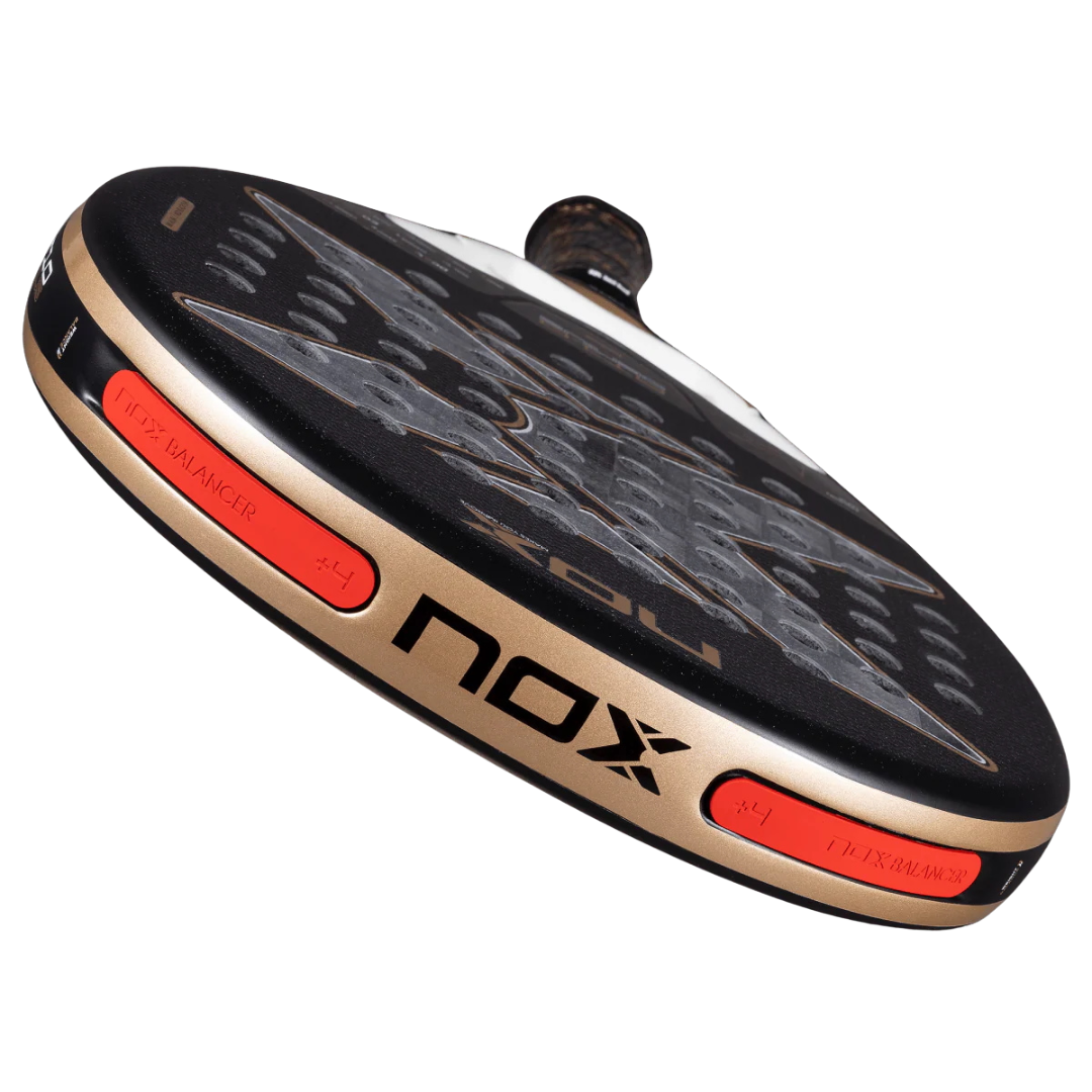 2026 Nox AT10 Genius 18K padel racket - angled view