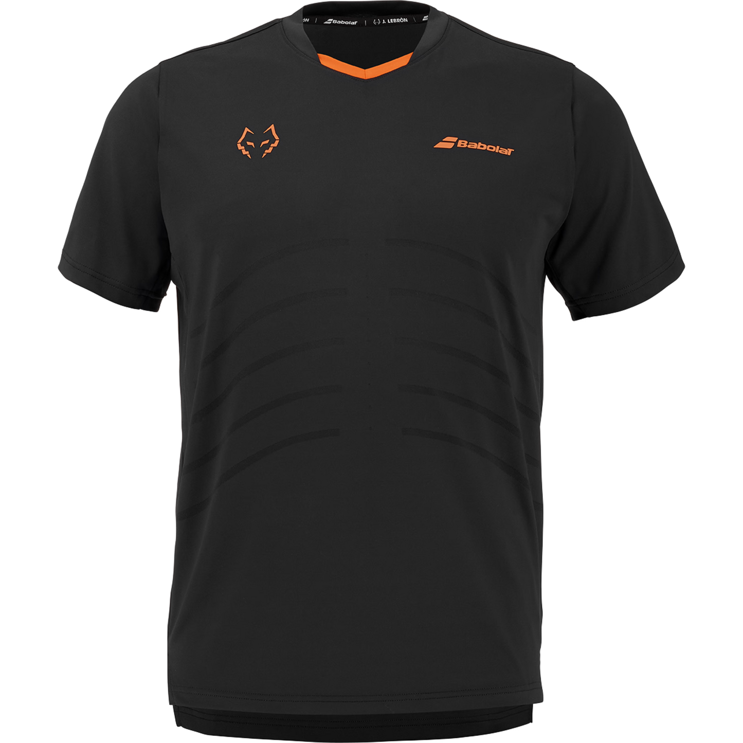 2026 Babolat Replica Lebrón padel T-shirt (Black) - front view