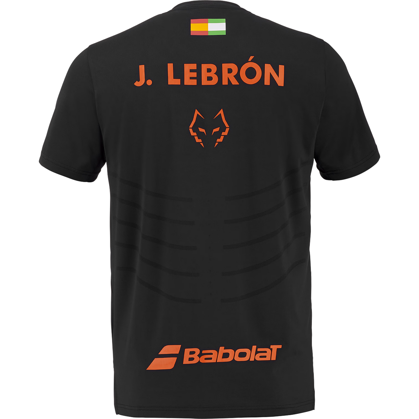 2026 Babolat Replica Lebrón padel T-shirt (Black) - back view
