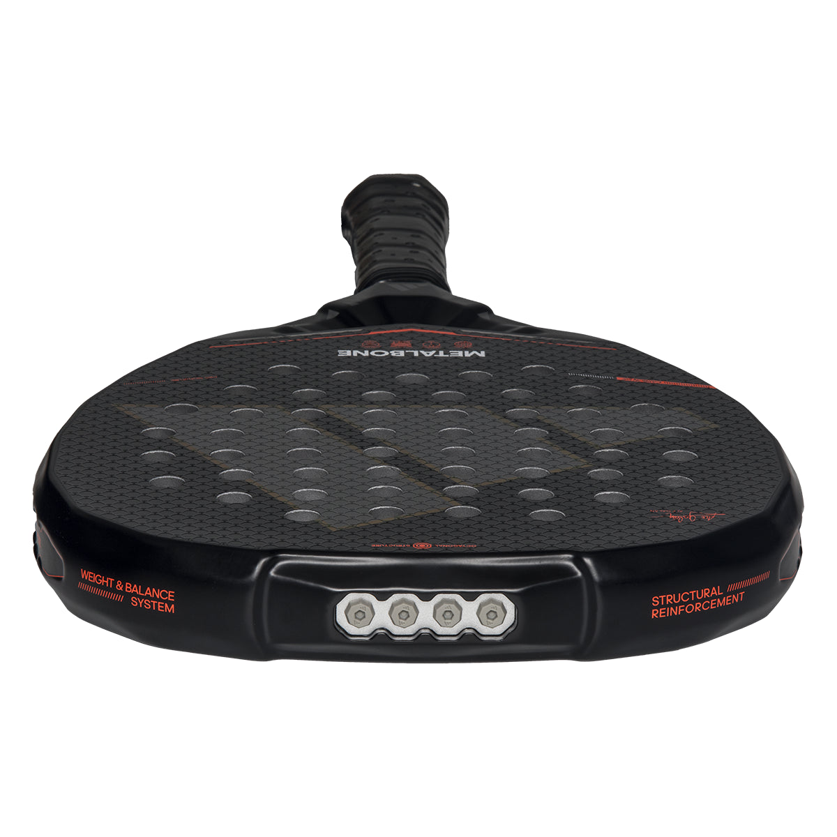 Adidas Metalbone padel racket - top edge view