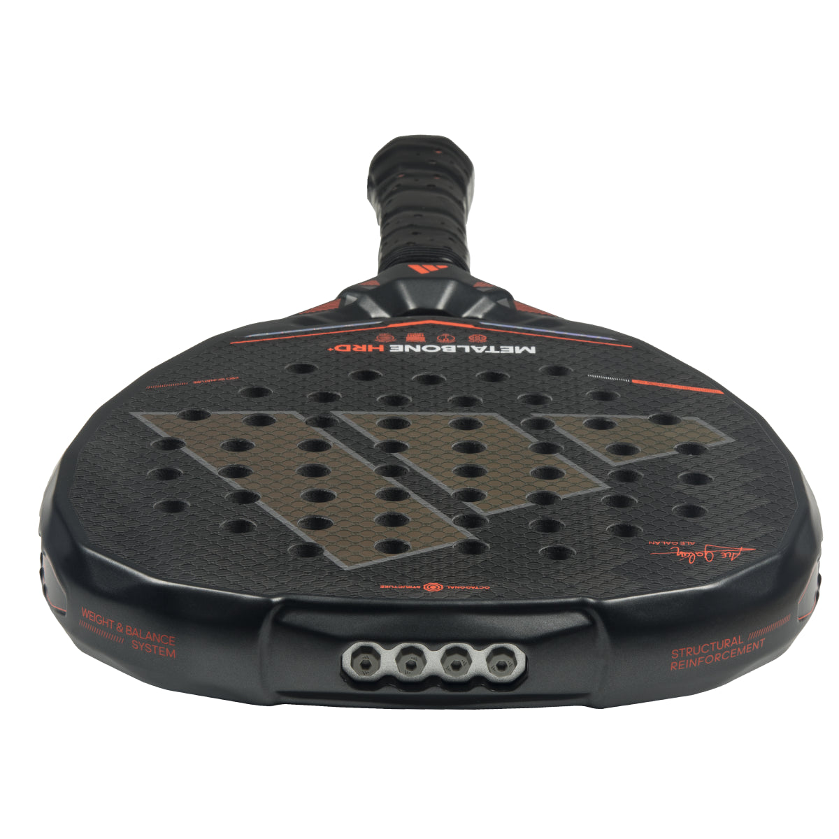 Adidas Metalbone HRD+ padel racket - top edge view