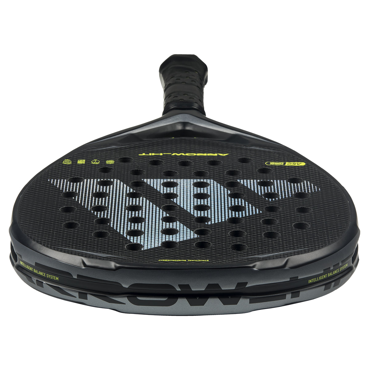 Adidas Arrow Hit padel racket - top edge view