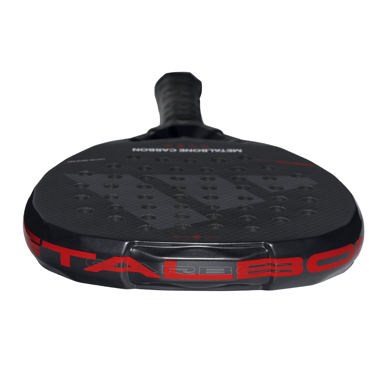 Adidas Metalbone Carbon padel racket - top edge view
