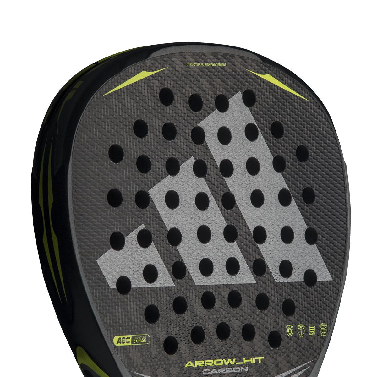 Adidas Arrow Hit Carbon padel racket - design detail