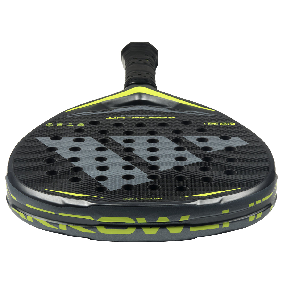 Adidas Arrow Hit Carbon padel racket - top edge view