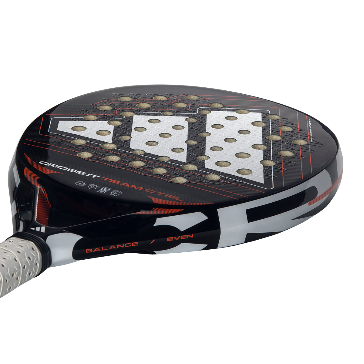 Adidas Cross IT Team CTRL padel racket - design detail (alternate)