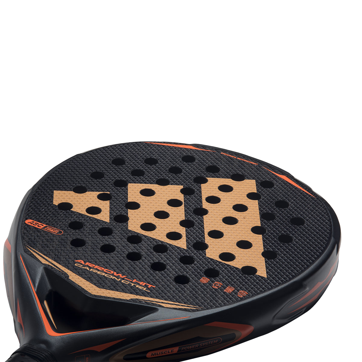 Adidas Arrow Hit Carbon CTRL padel racket - design detail (alternate)