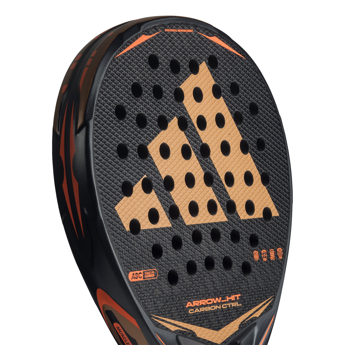 Adidas Arrow Hit Carbon CTRL padel racket - design detail