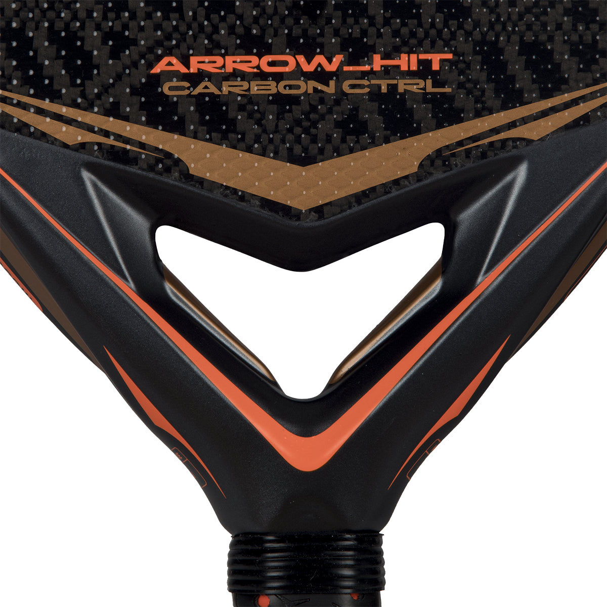 Adidas Arrow Hit Carbon CTRL padel racket - design detail, heart area