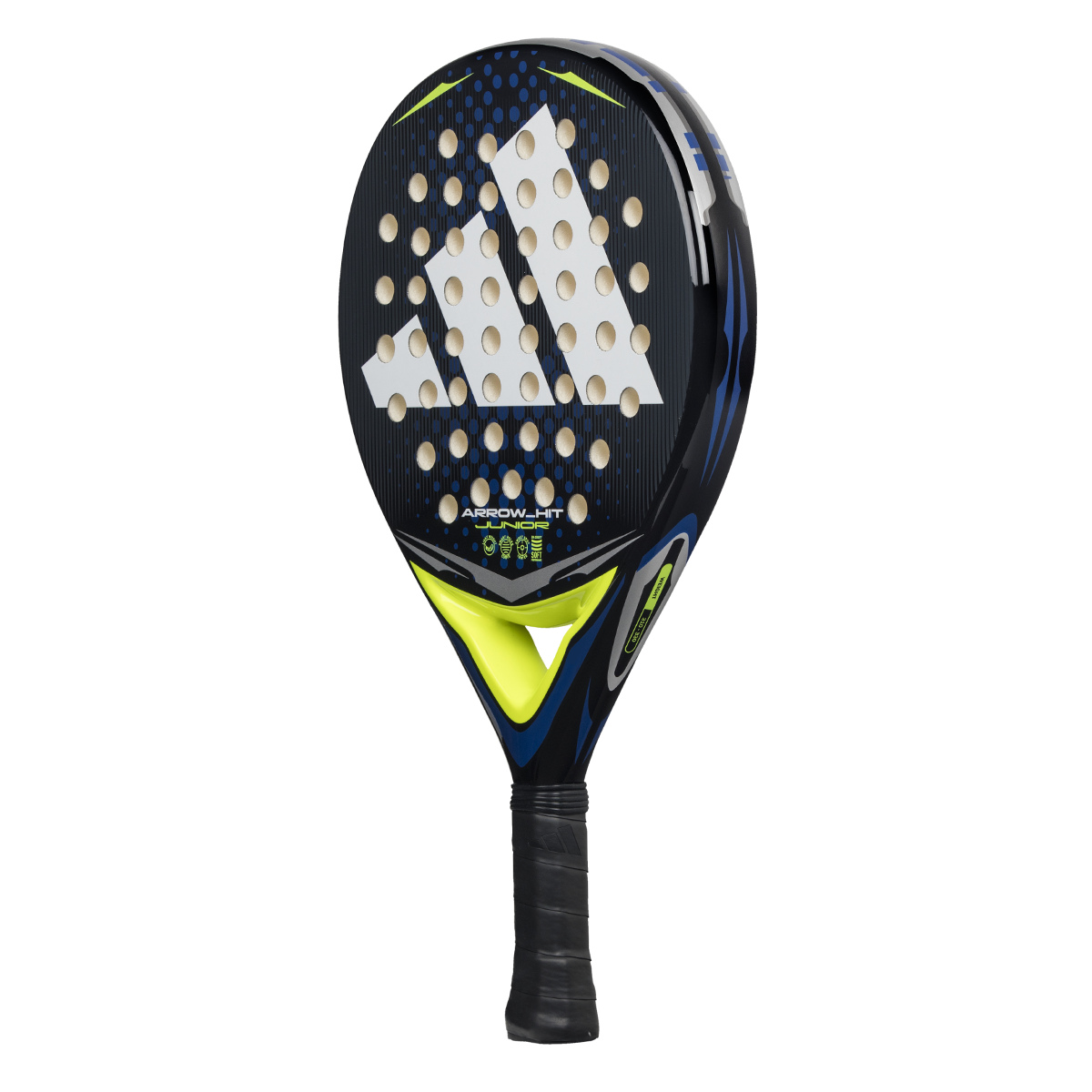 Adidas Arrow Hit Junior White/Blue padel racket - side profile (alternate)