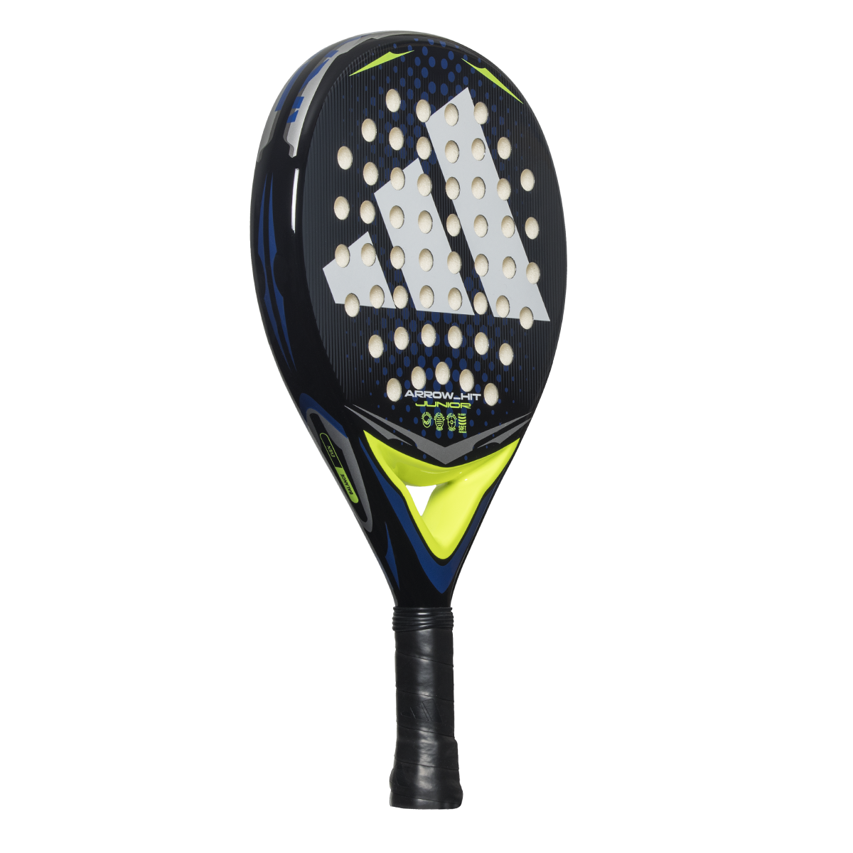 Adidas Arrow Hit Junior White/Blue padel racket - side profile