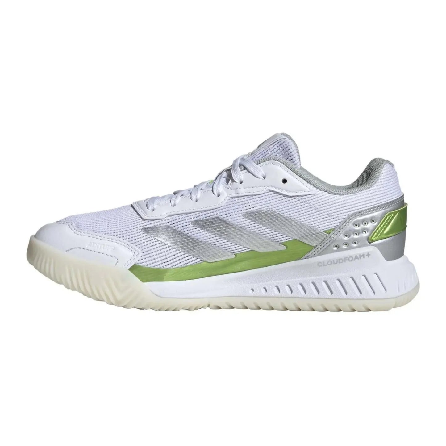 Adidas Courtquick Ladies Padel Shoes (White/Silver)