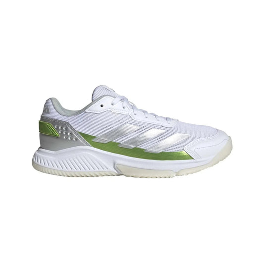 Adidas Courtquick Ladies Padel Shoes (White/Silver)