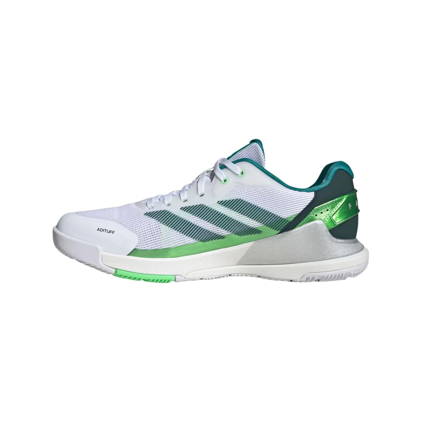 Adidas Crazyquick LS Mens Padel Shoes (White Lime Burst)