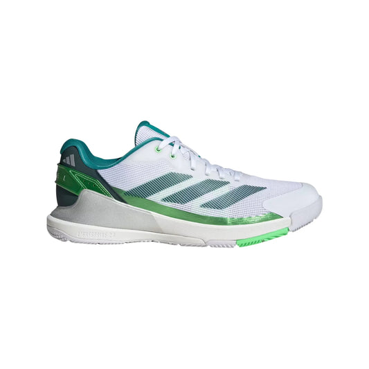 Adidas Crazyquick LS Mens Padel Shoes (White Lime Burst)