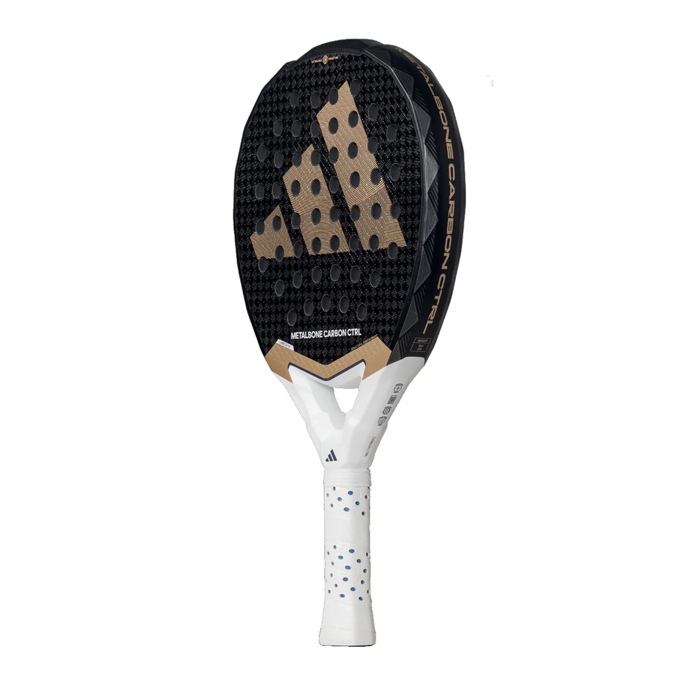 Twin pack of two 2025 Adidas Metalbone Carbon CTRL 3.4 padel rackets - angled view (alternate)