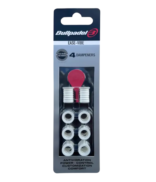 Bullpadel Ease Vibe padel racket dampeners (White) - front view