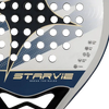 StarVie Arkos padel racket - textured playing-surface and specifications detail