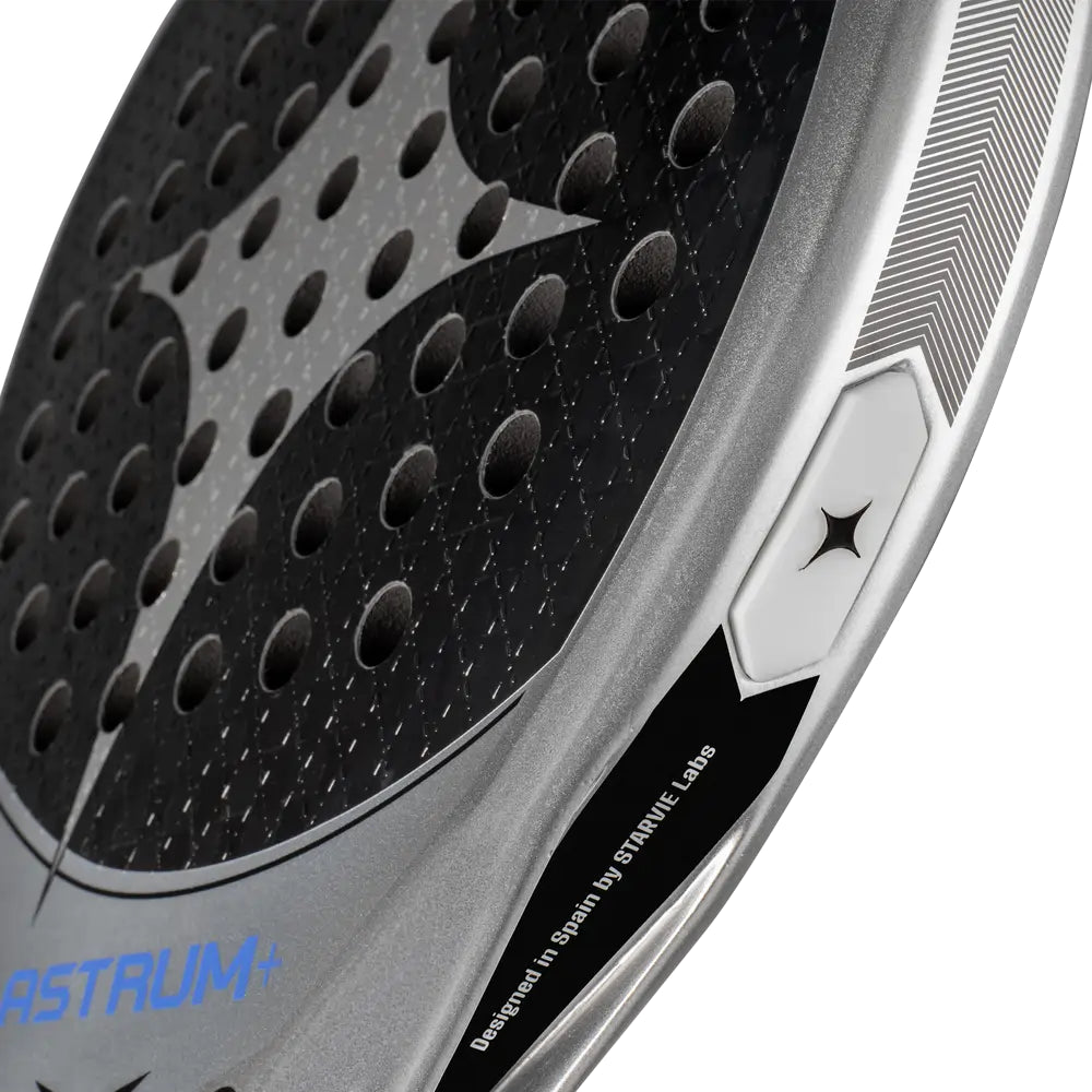 StarVie Astrum + padel racket - textured playing-surface detail