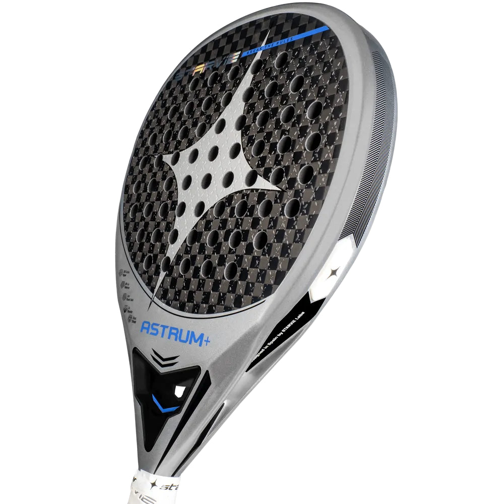 StarVie Astrum + padel racket - angled view